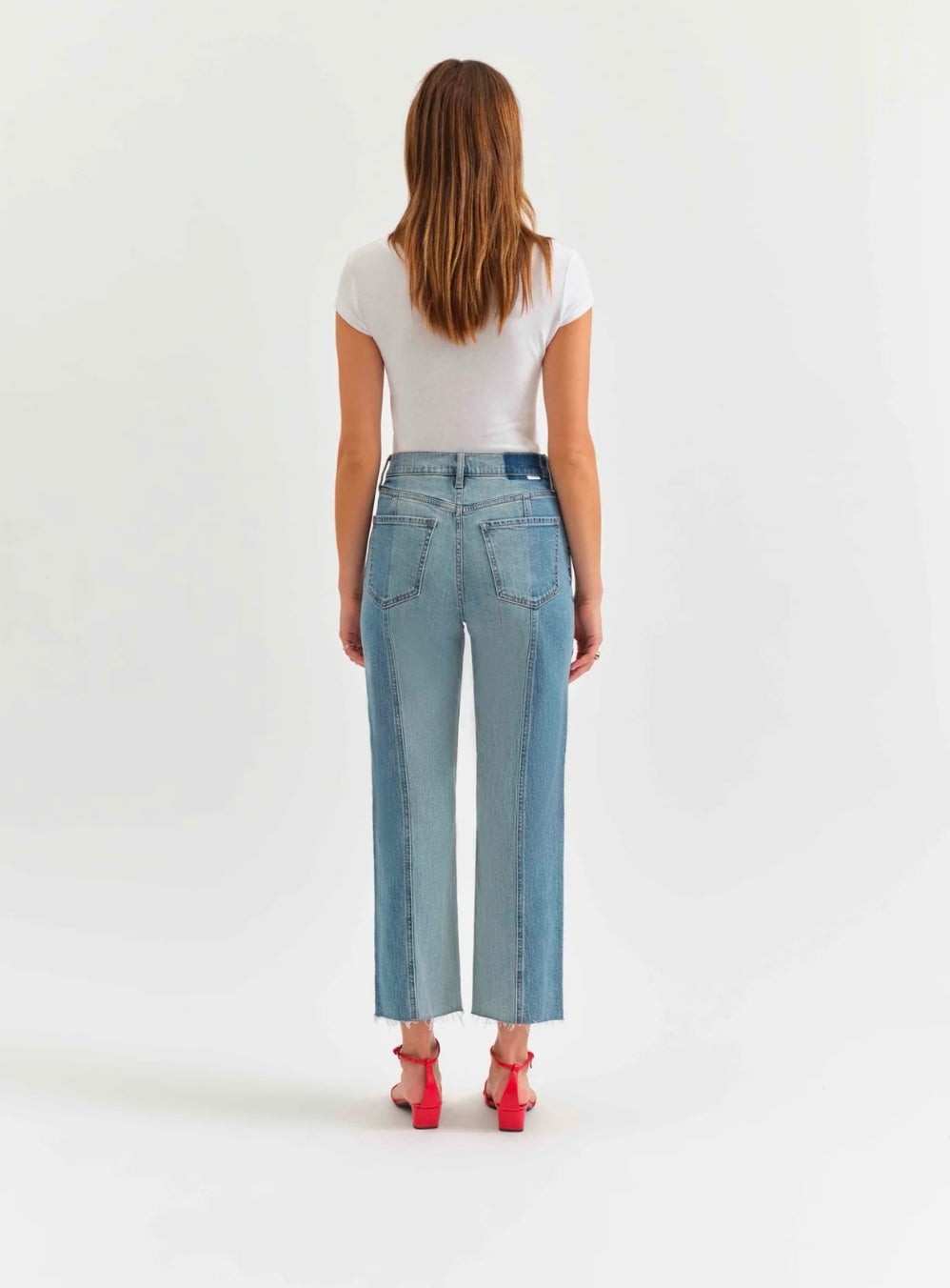 Sundaze Crop High Rise Vintage Straight Crop Jean-Co Star