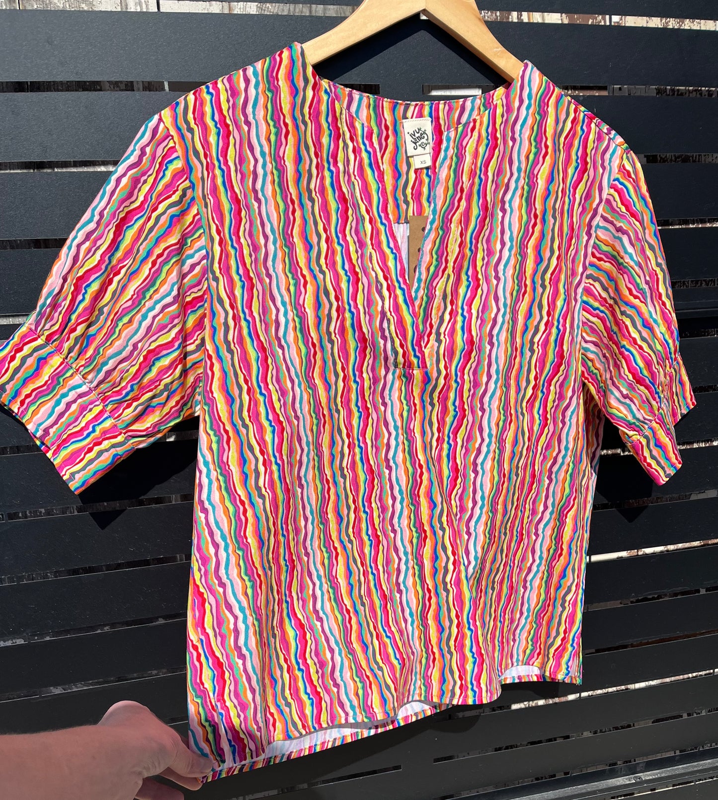 Notched Front Shirt