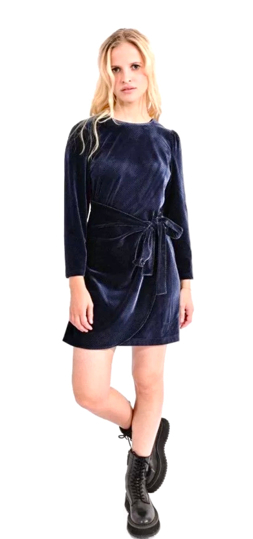 Velvet Dress - Blue