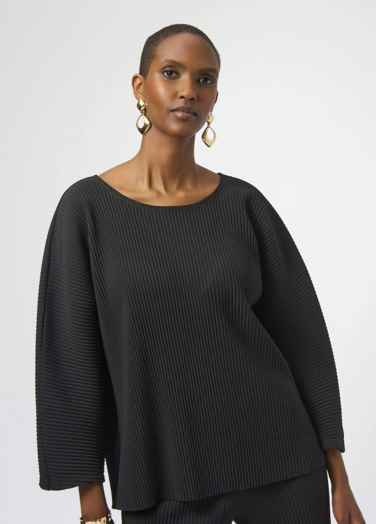 Pleated Sleeve Boxy Top