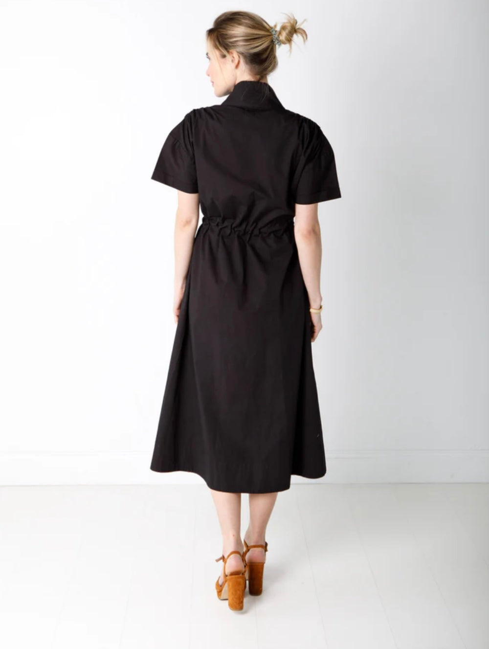 Bria Dress-Solid Black