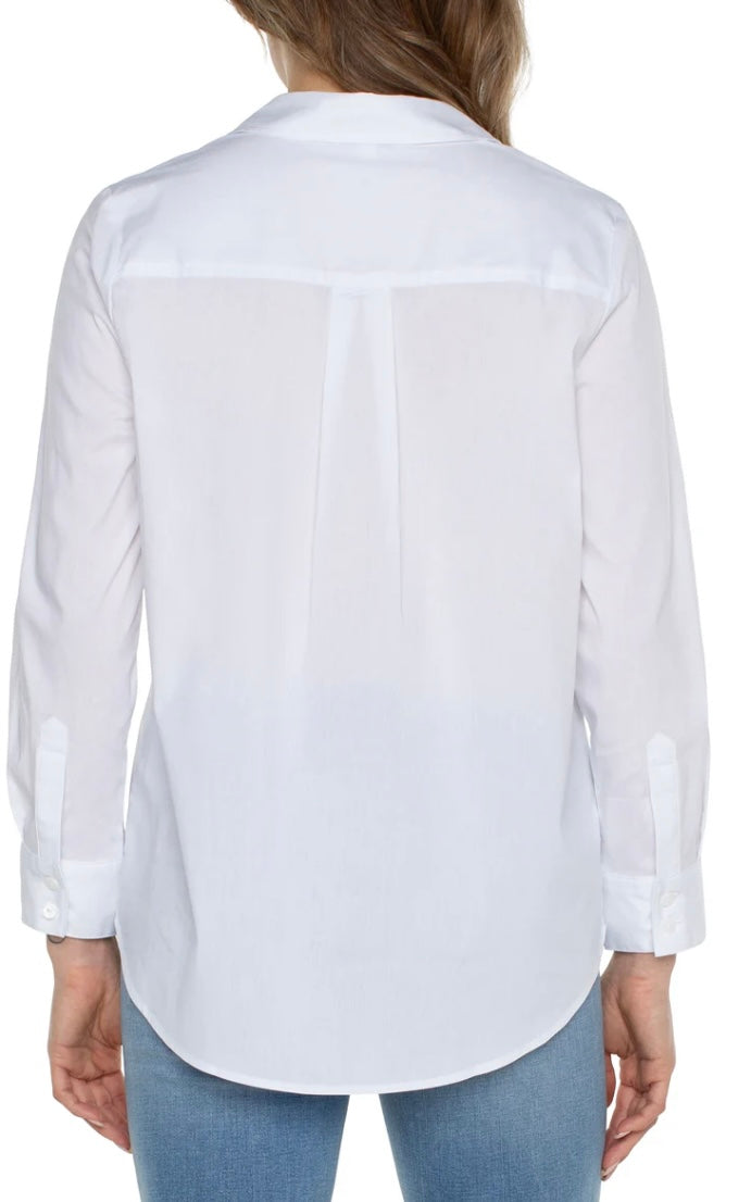 Liverpool Classic Button Front Top