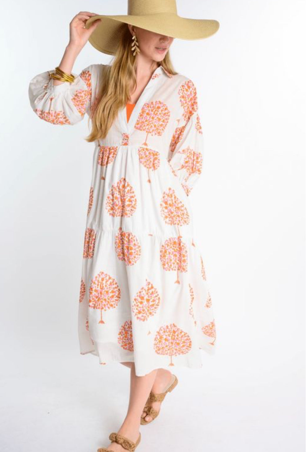 Confetti Trees Tiered Dress