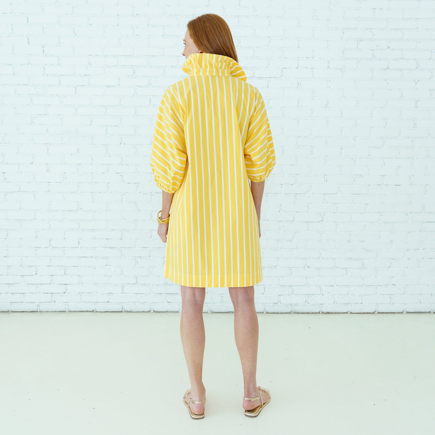Sloane Dress-Yellow Stripe