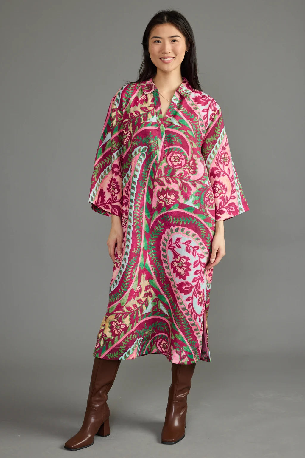 Jessi Dress - Chianti Paisley