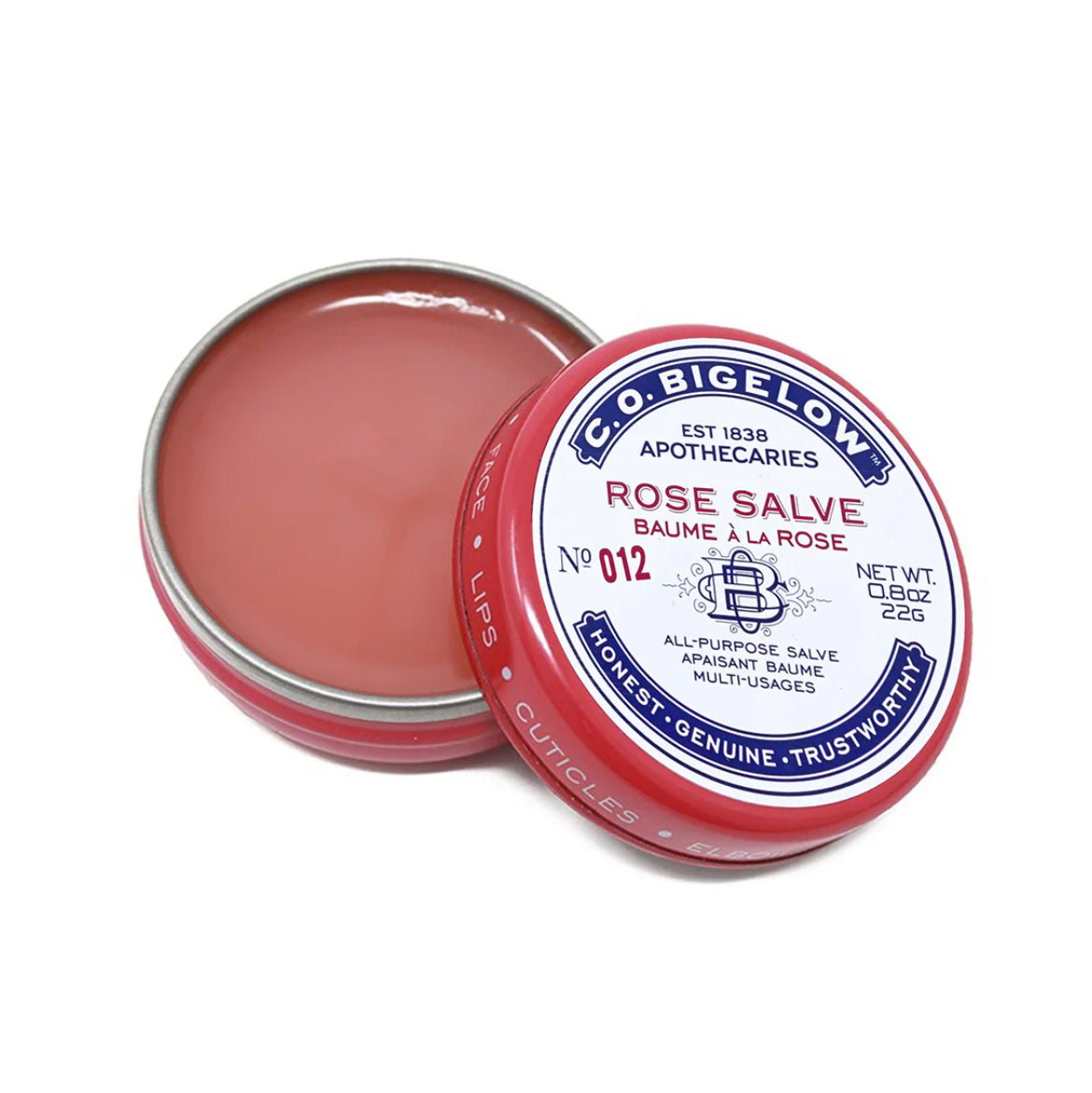 C. O. Bigelow Rose Salve Lip Balm no. 012