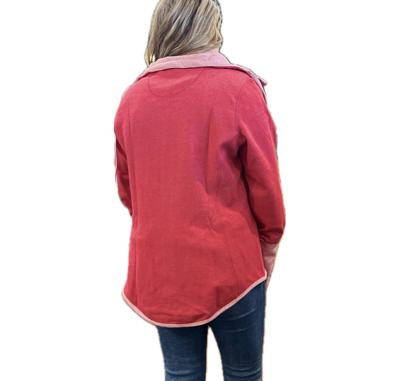 Reversible Hooded Jacket-Red