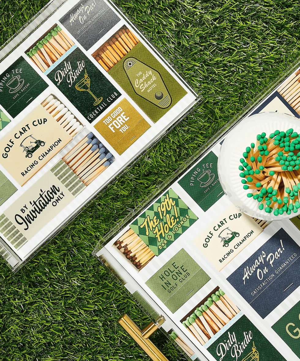 Golf Matchbook Acrylic Tray