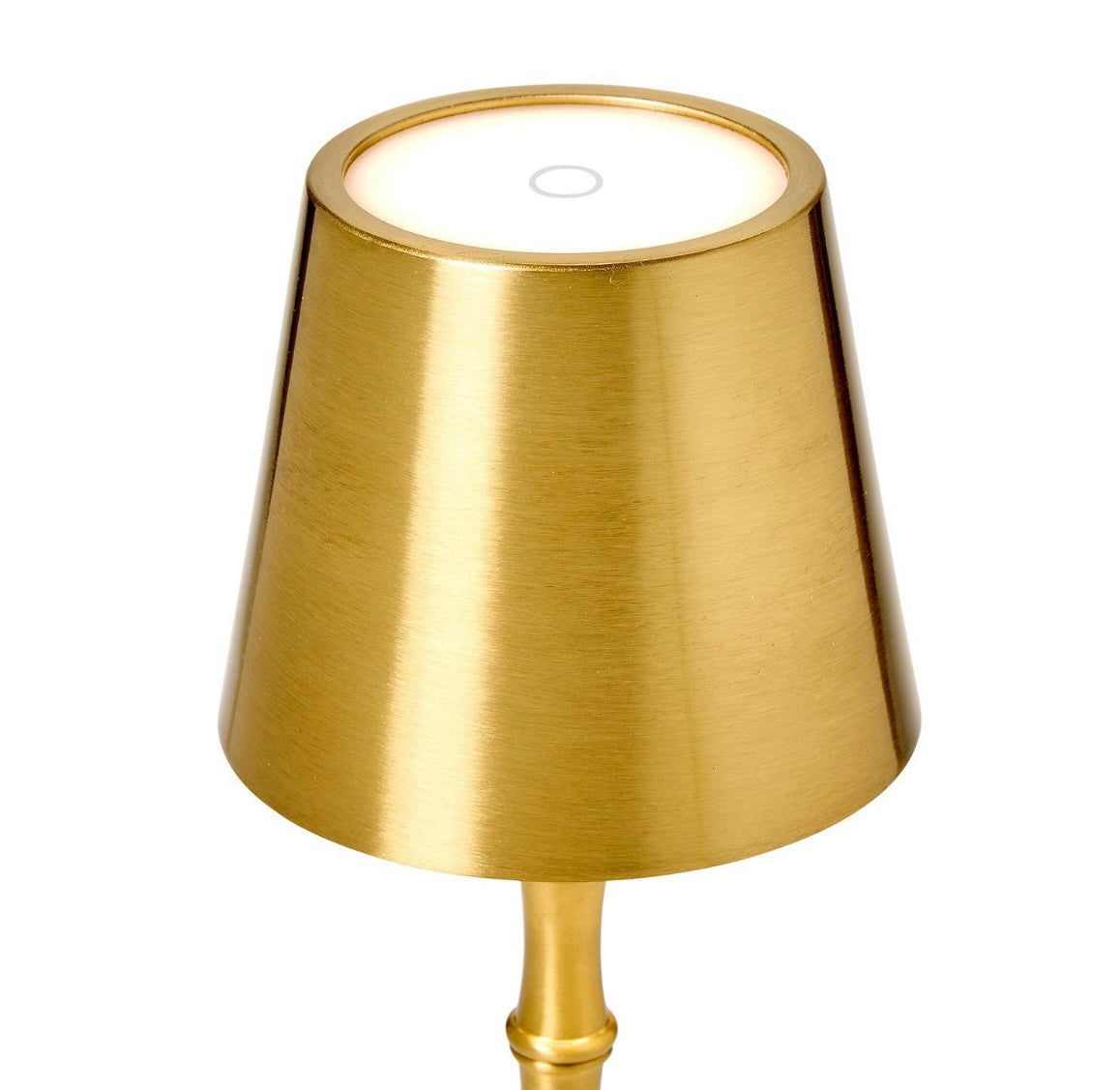 LED Cordless Gold Bamboo Lamp