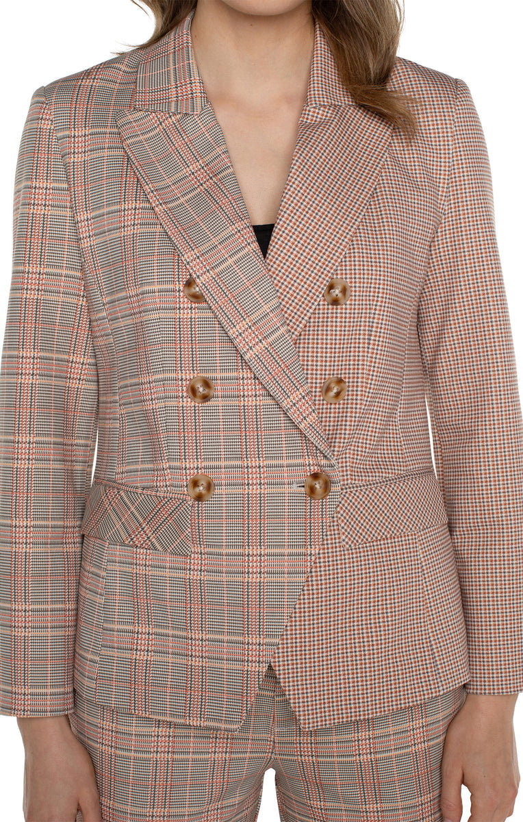 Half and Half Blazer - Lava Flow