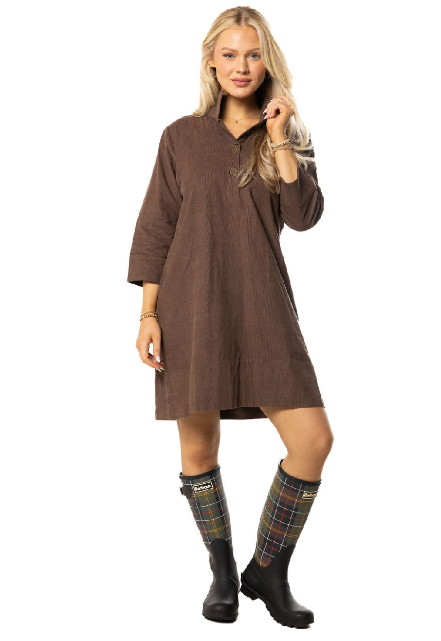 Arden Dress-Chocolate Corduroy XS/S Arden Dress-Chocolate Corduroy XS/S