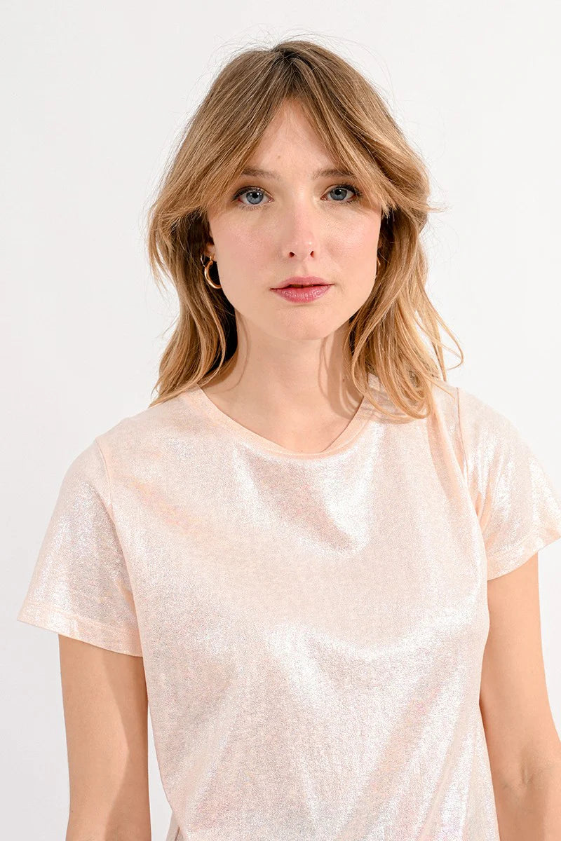 Pearly Crewneck Top
