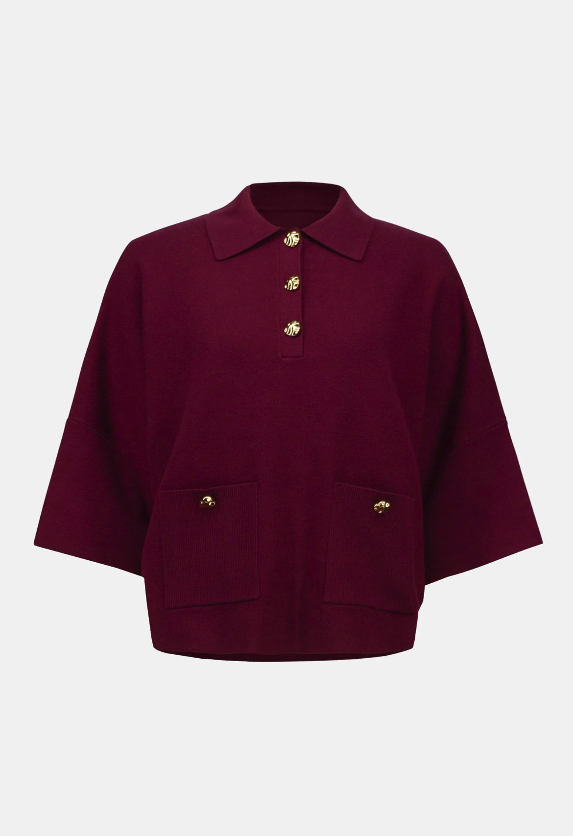 Boxy Polo Sweater