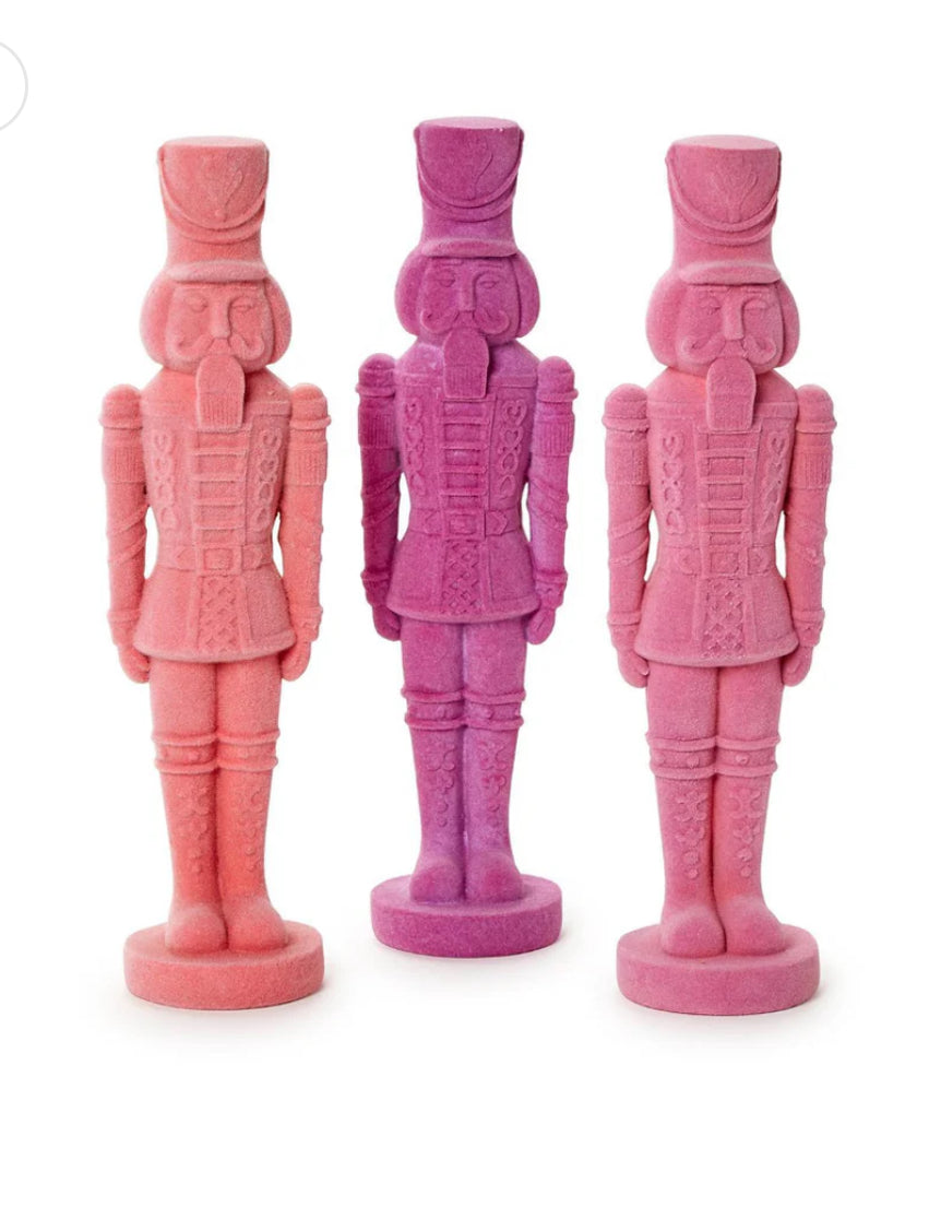 Flocked Nutcracker