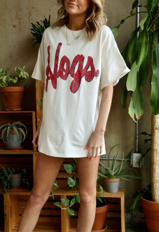 Hogs Barbie Tee - Off White
