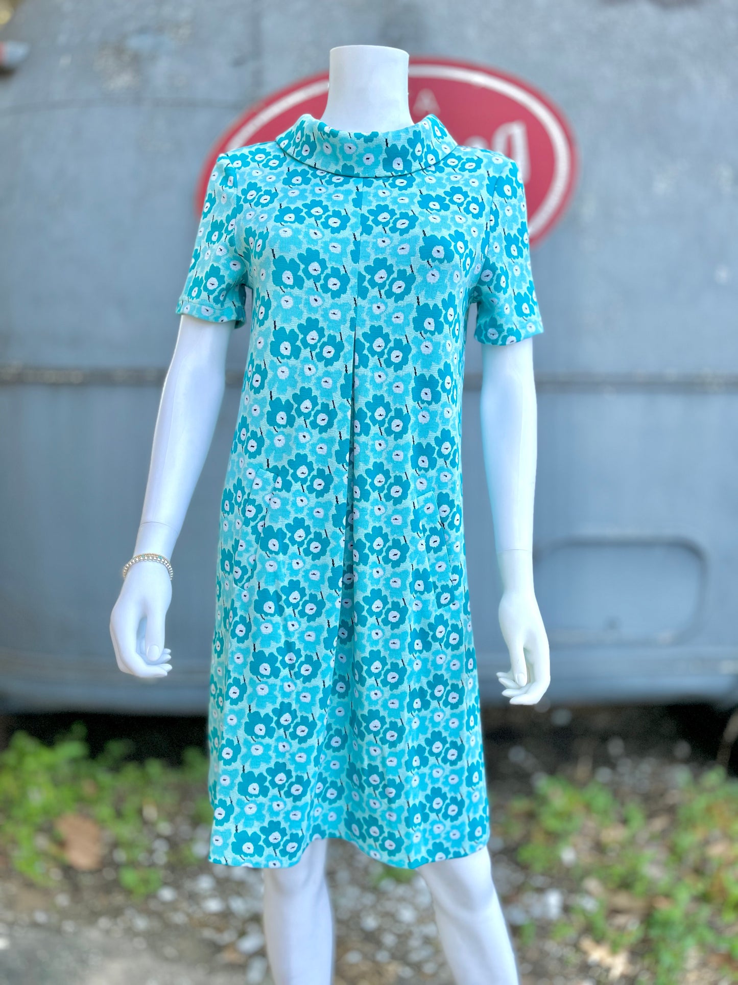 Kristen Knit Dress - Blue Multi Floral