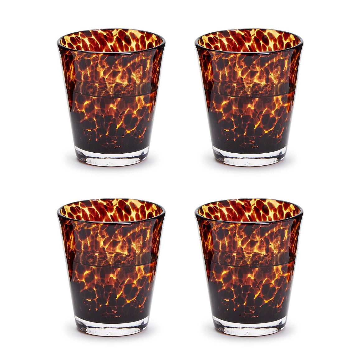 Tortoise Old Fashion Glasses