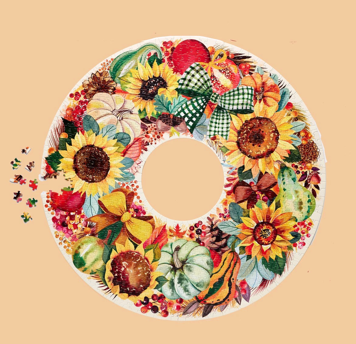 Harvest Wreath 1000 Piece Puzzle