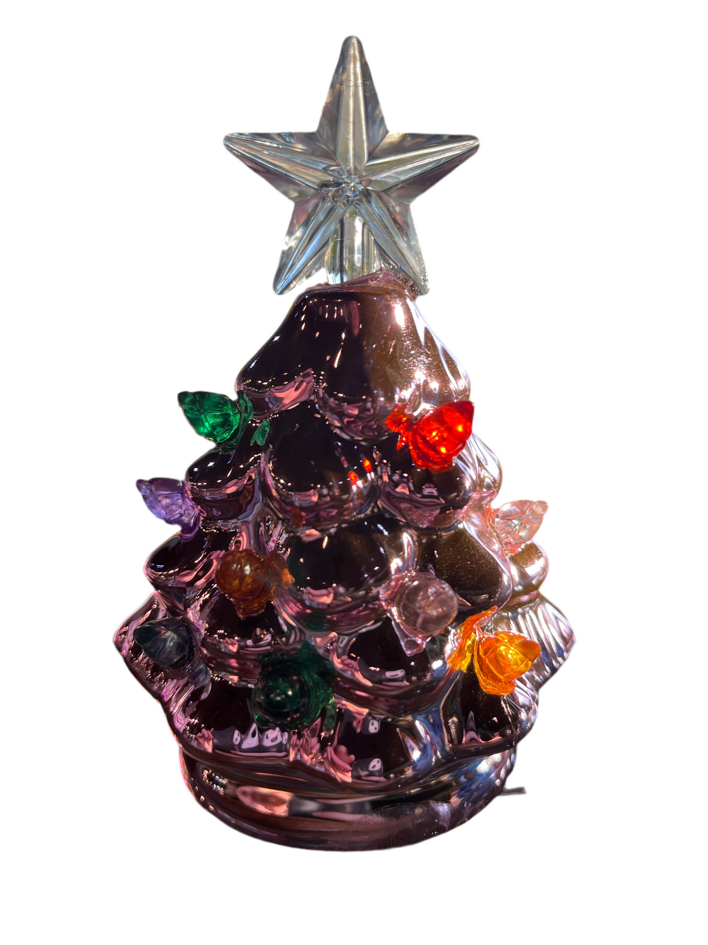 Mini Metallic LED Trees