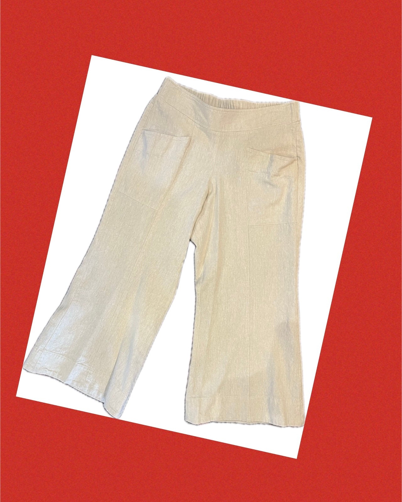 Linen Slouch Pocket Pant - Natural