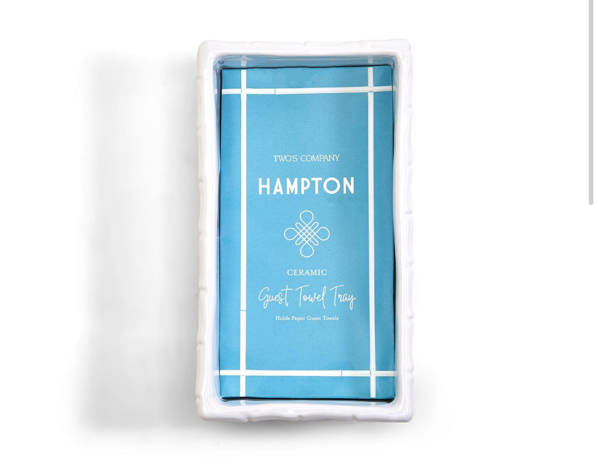 Hampton Faux Bamboo Guest Napkin/Towel/Utensil Holder