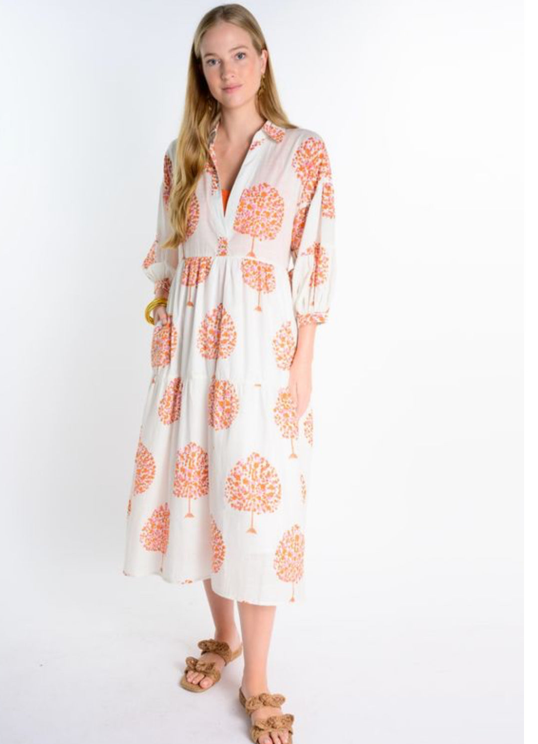 Confetti Trees Tiered Dress