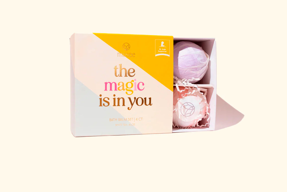 The Magic is in You Bath Balm Set 4ct-White Tea & Aloe