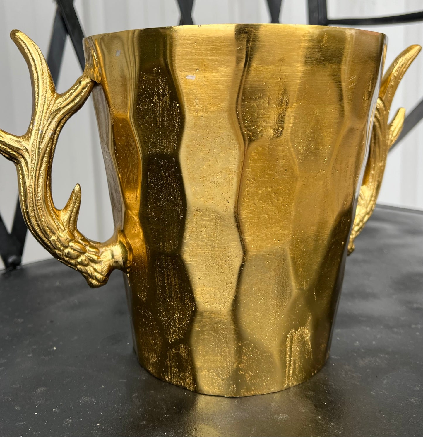 Gold Antler Ice Bucket