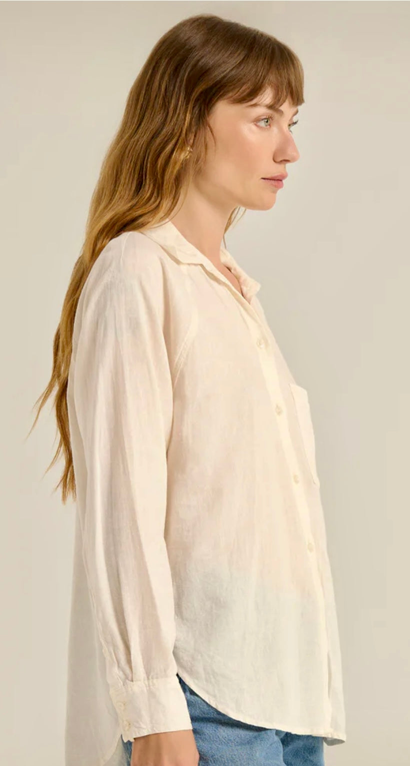 The Perfect Linen Top - White
