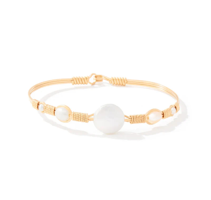 Happily Ever After Bracelet-14K Gold or Sterling Silver Artist Wire with Pearl