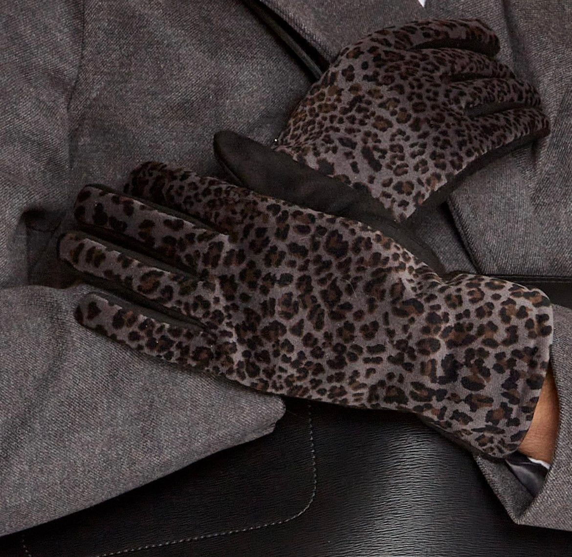 Leopard Print Gloves