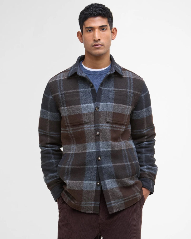 Barbour Chapter Check Overshirt Mens Midnight Oak Tartan Size: XXL