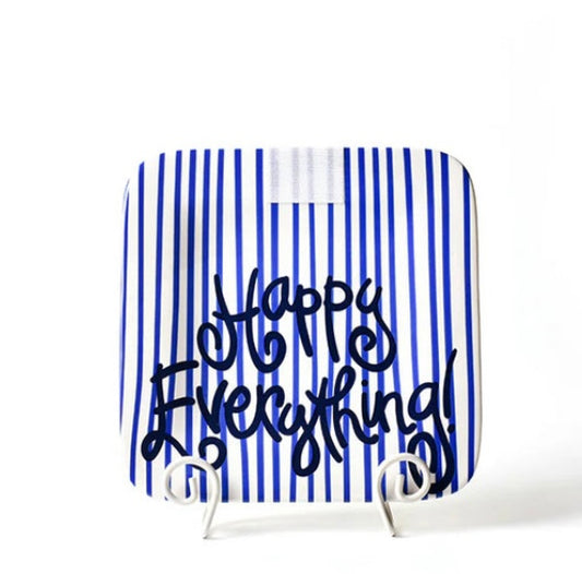 Happy Everything Mini Square Platter-Indigo (in store only-no shipping!)