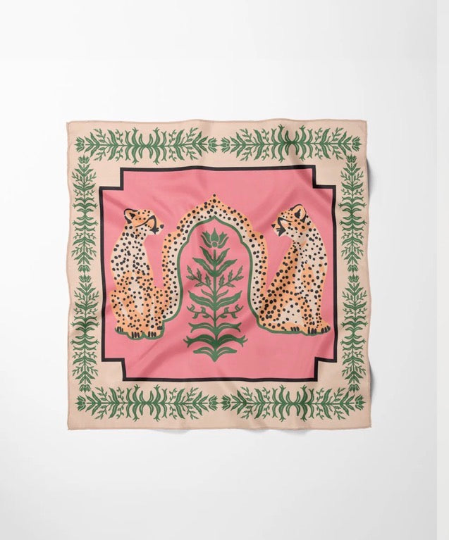 Silk Scarf-Cabana Cat