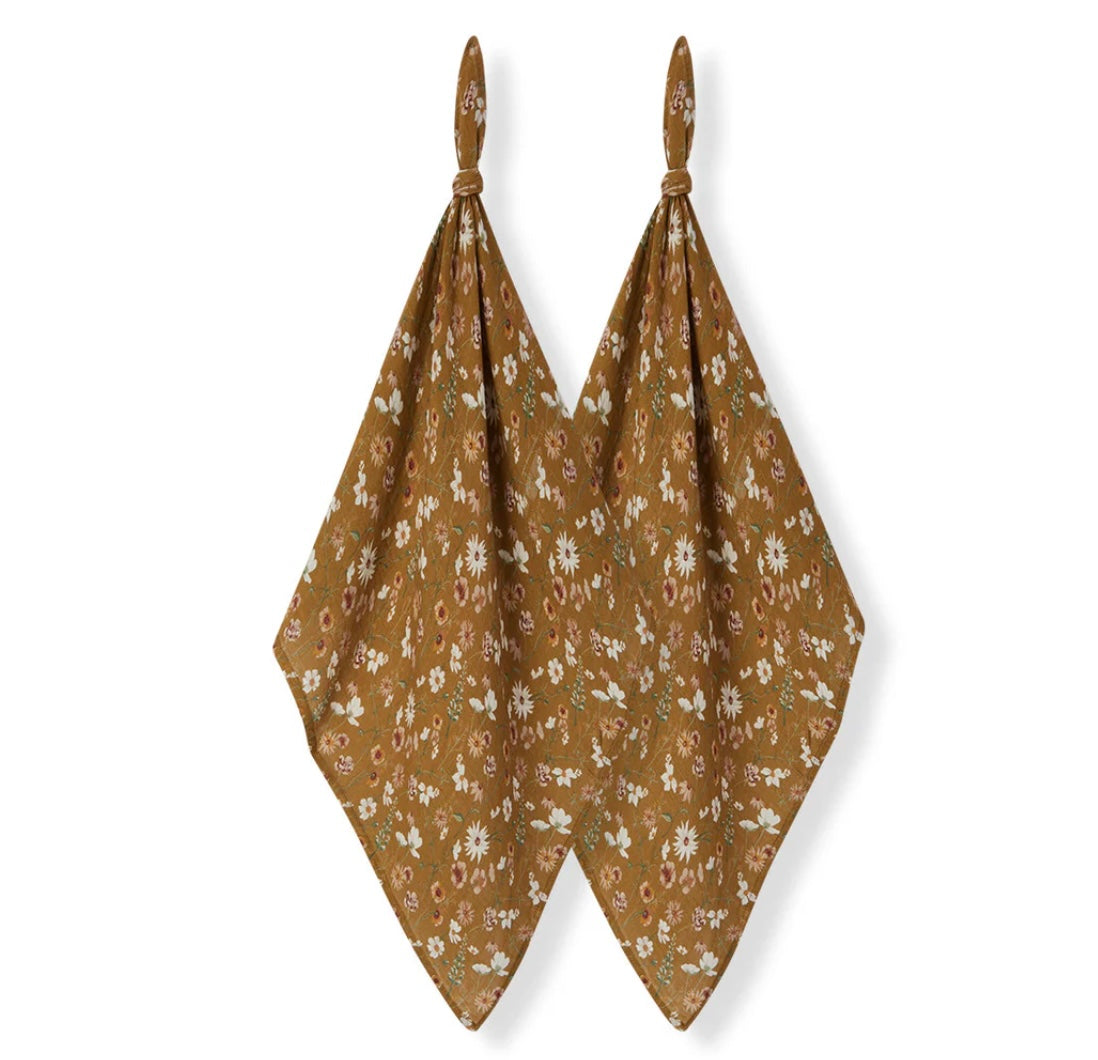 Bamboo Cotton Burp Cloth Set