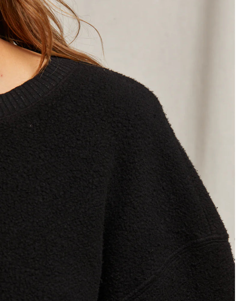 Mayer Reverse Sweatshirt-Black