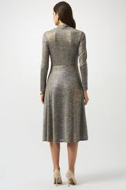 Joseph Ribkoff V-Neck Wrap Dress
