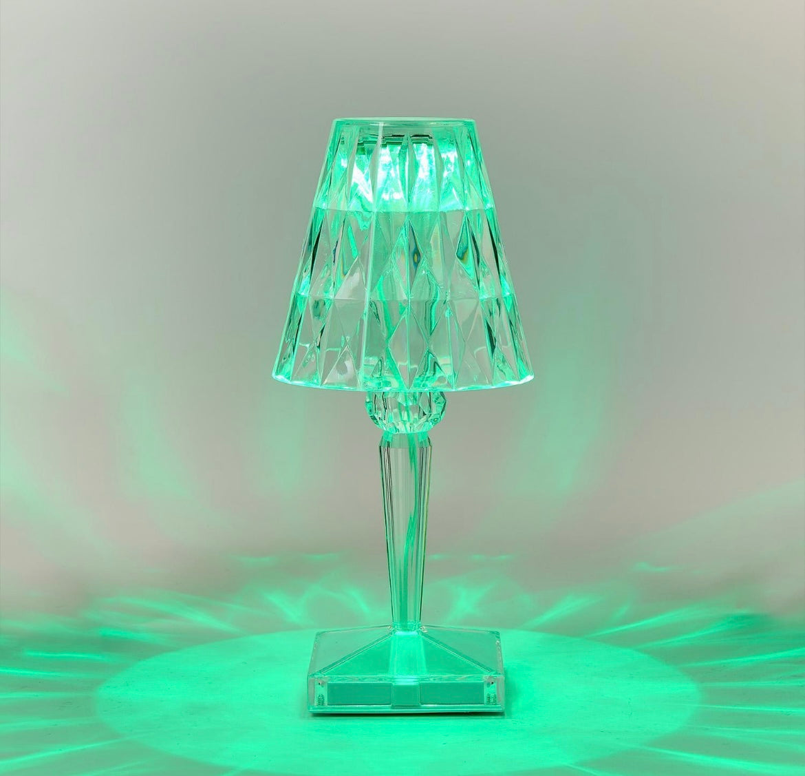 LED Cordless Color-Changing Crystal Lamp