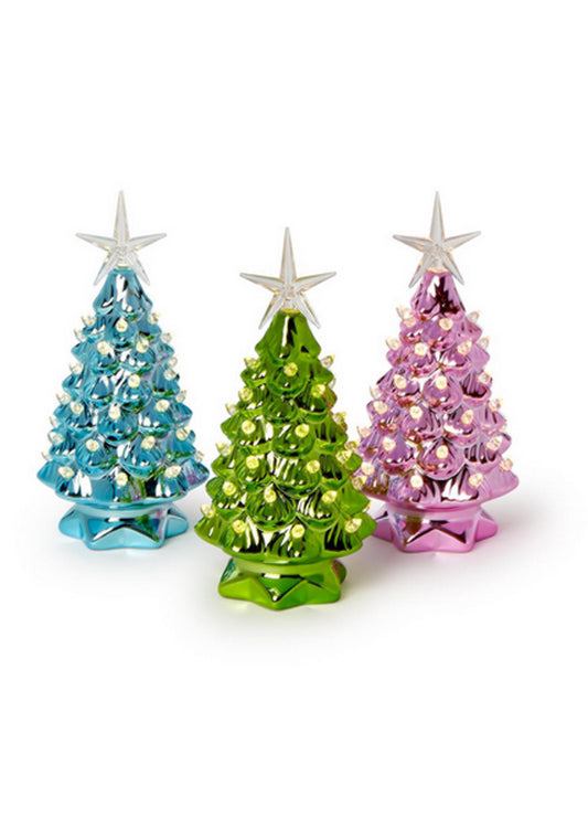 Metallic Christmas Tree with LED Lights