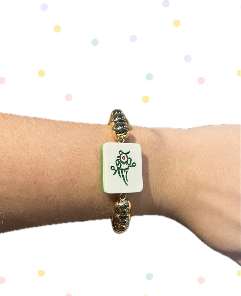 Gold Mahjong Bracelet