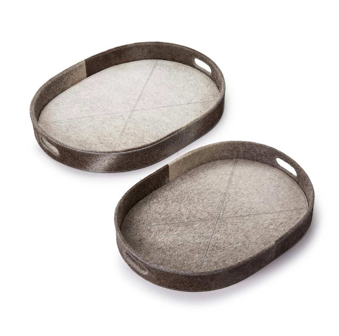 Cowhide Tray-Set of Two