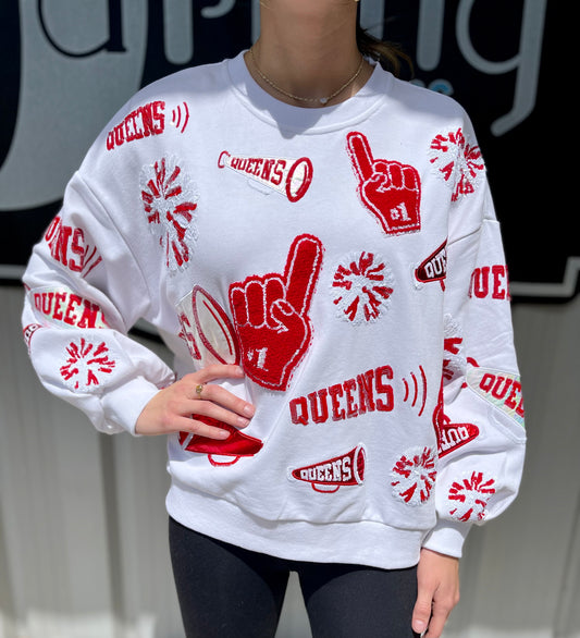 Cheer Icon Sweatshirt - Crimson/White
