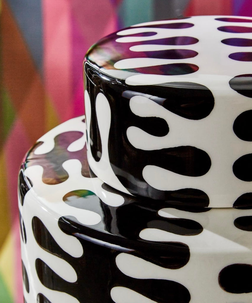 Jigsaw Vase-Black/White