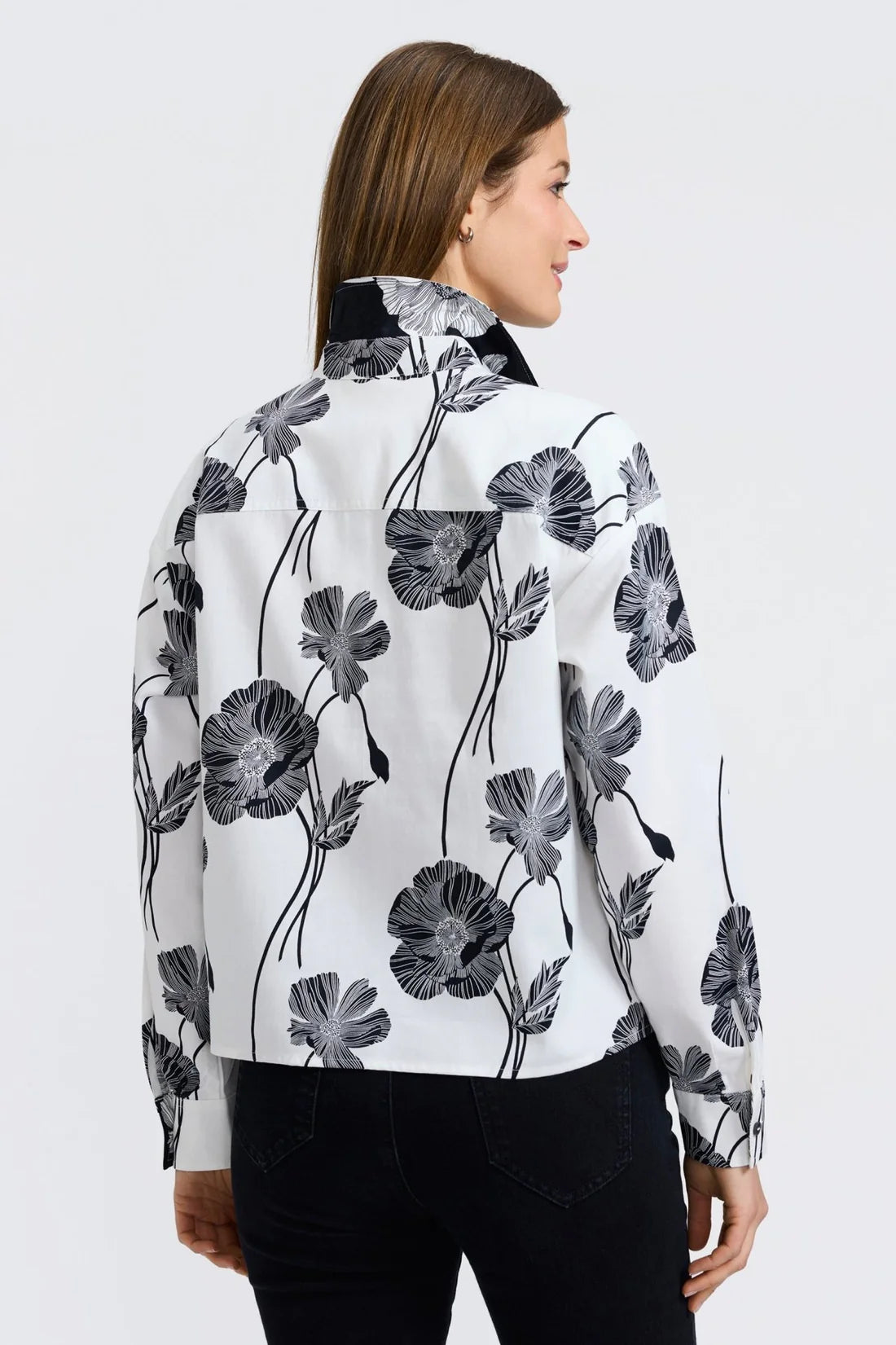 Marina Long Sleeve Short Poppy Top