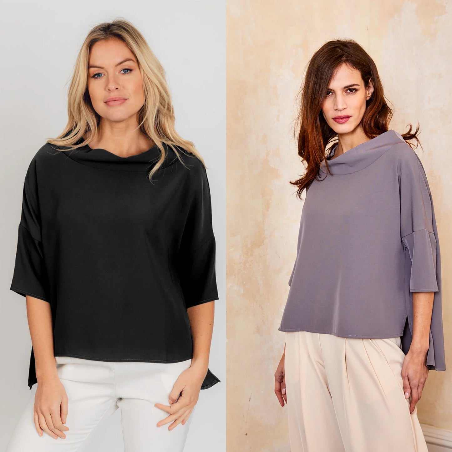 Audrey Cowl Neck Top