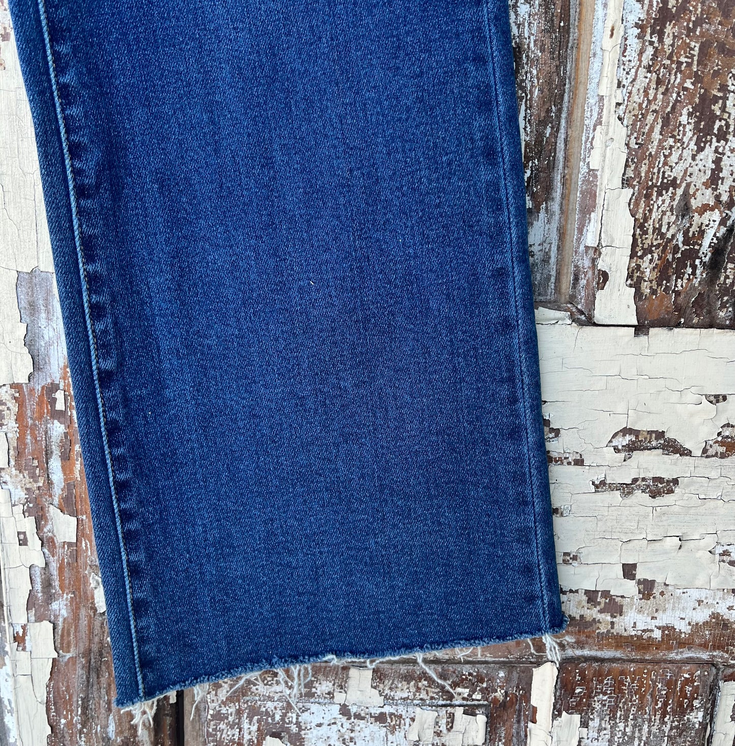 Slim Wide Leg Jean-Dark Denim
