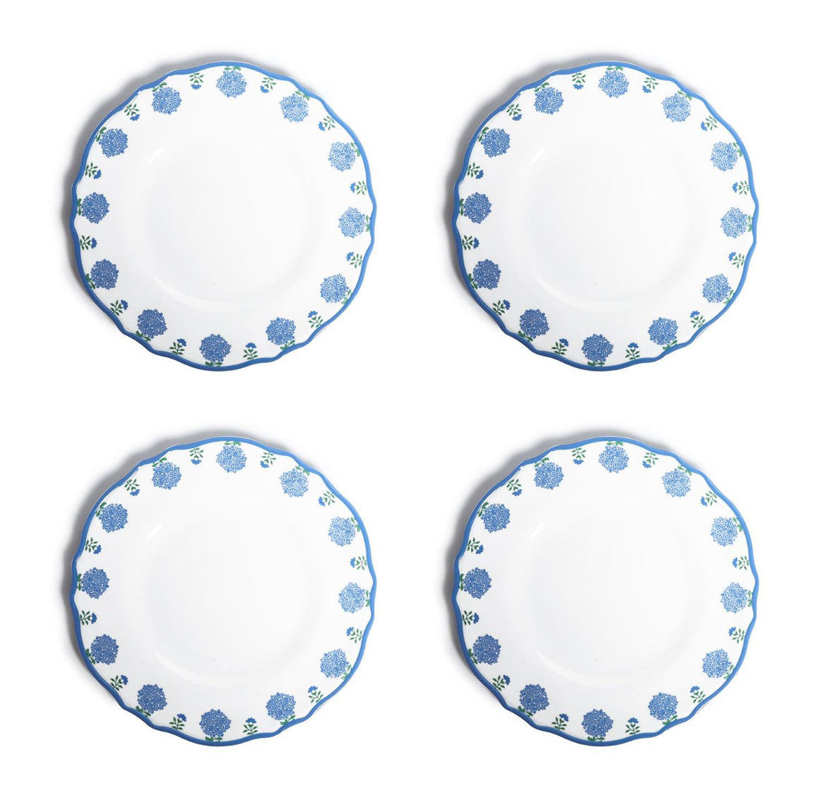 Hydrangea Melamine Plate (Set of 4)