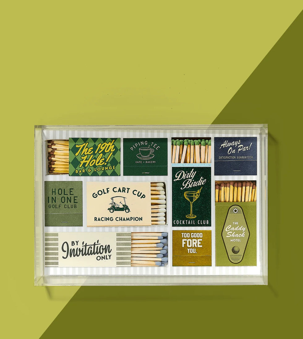 Golf Matchbook Acrylic Tray