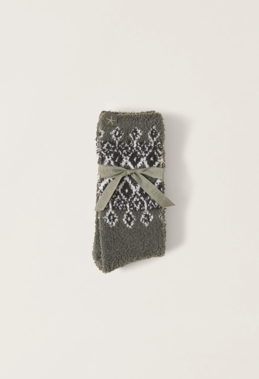 CozyChic Fair Isle Socks