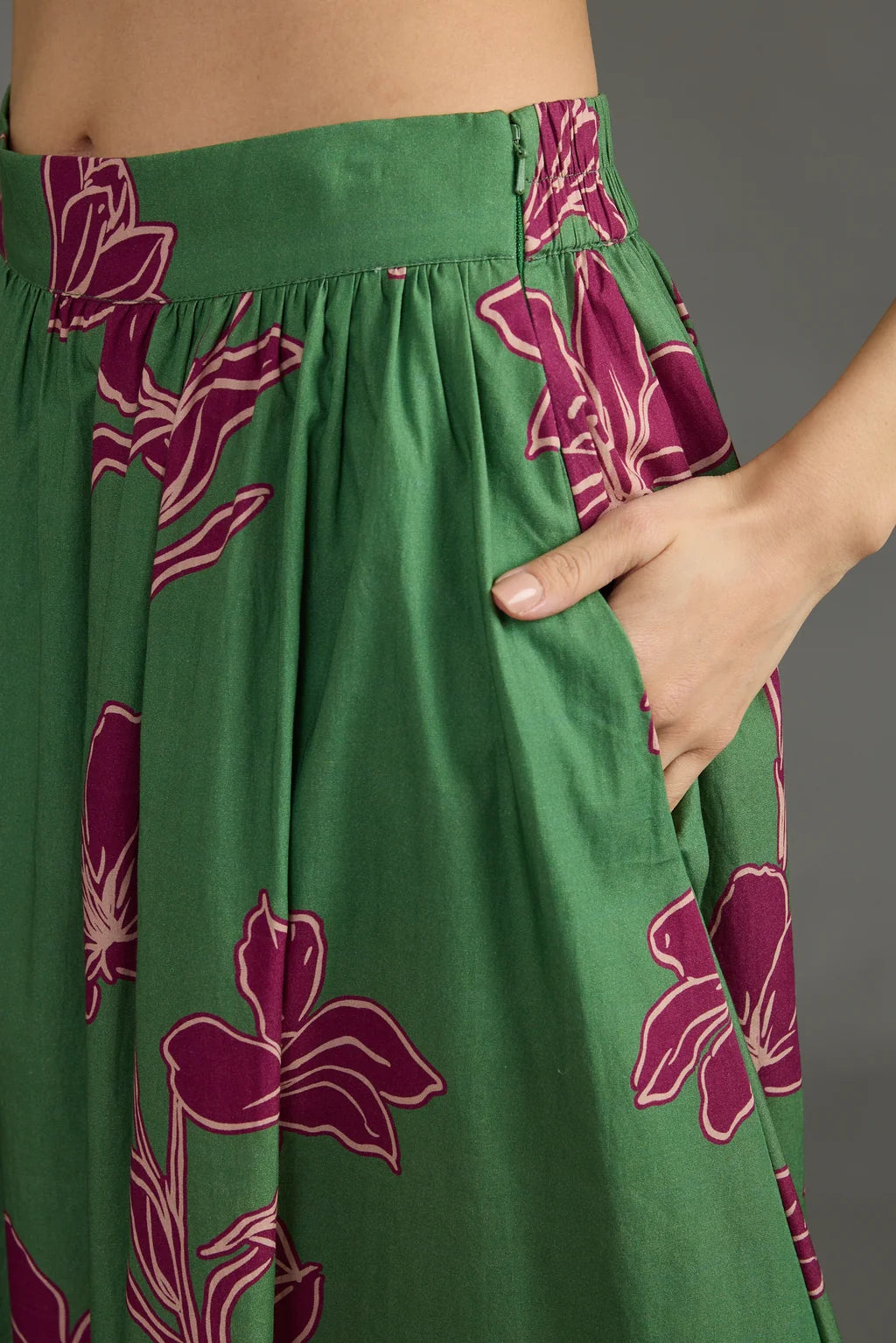 Maeve Skirt - Verde Orchid